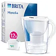 Brita Waterfilterkan Marella Cool 2.4L + 12 Maxtra Pro All-in-1 Waterfilters Wit