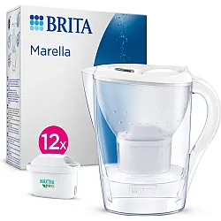 Brita Waterfilterkan Marella Cool 2.4L + 12 Maxtra Pro All-in-1 Waterfilters Wit