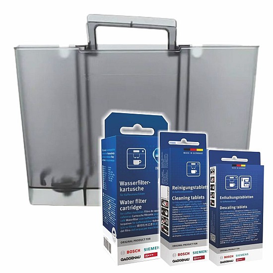 Bosch Onderhoudsset Koffiemachine Waterreservoir + Waterfilter + Ontkalker + Reiniger 00672049